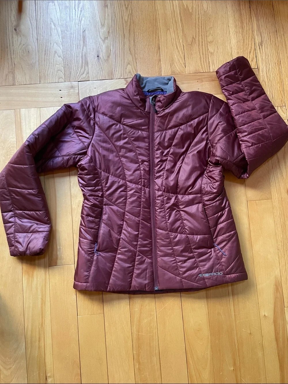 ExOfficio Women's Burgundy Quilted Puffer Jacket